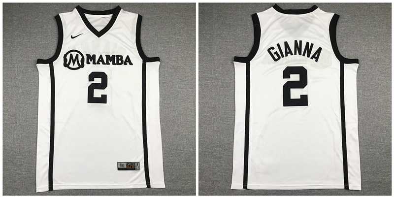 Mamba Gianna Maria 2 White Kobe Bryant Daughter Stitched Basketball Jersey,We sell and wholesale Mamba Gianna Maria 2 White Kobe Bryant Daughter Stitched Basketball Jersey on line form chian!